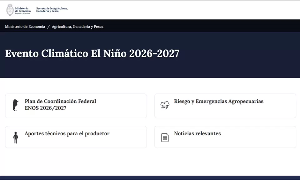 El Gobierno lanzó una plataforma para seguir la evolución del Niño