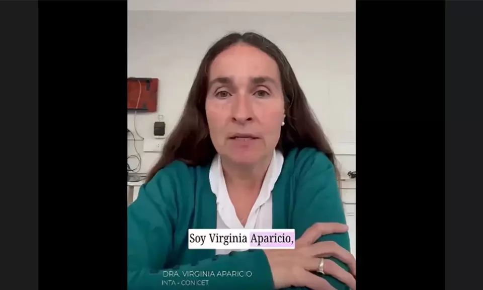 El INTA relevó a la investigadora Virginia Aparicio
